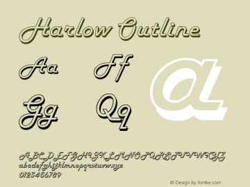 Harlow Outline Version 1.0图片样张