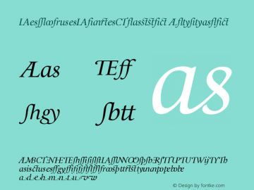 LeMondeLivreClassic AltItalic Version 001.001 Font Sample