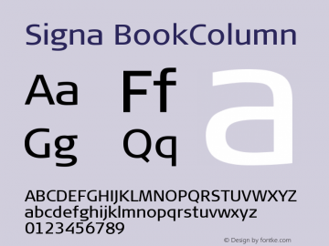 Signa BookColumn Version 004.301图片样张