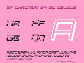 SF Chromium 24 SC Oblique v1.0 - Freeware图片样张