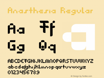 Anasthesia Regular Fontmaker 2.1图片样张