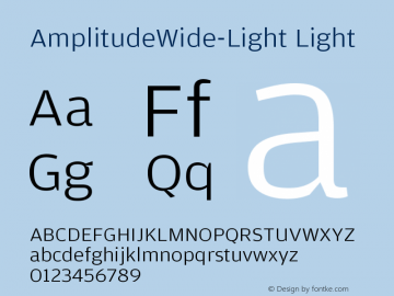 AmplitudeWide-Light Light Version 001.000图片样张