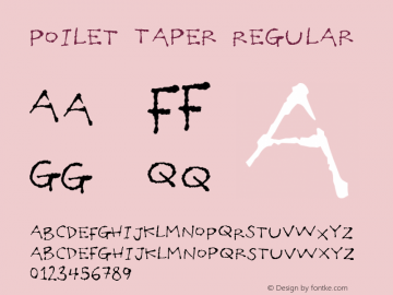 Poilet Taper Regular 1, 2005图片样张