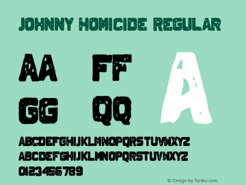 Johnny Homicide Regular Version 1.0图片样张