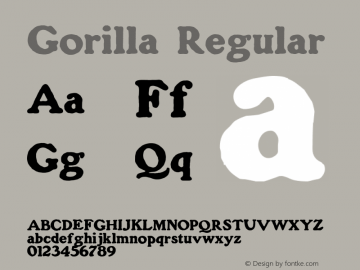 Gorilla Regular 1.76图片样张