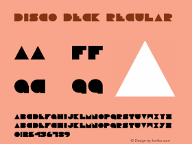 Disco Deck Regular 1 Font Sample