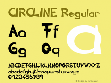 CIRCLINE Regular Fontmaker 2.1图片样张