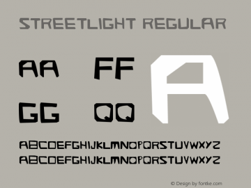 Streetlight Regular Version 1.00 March 12, 2005, initial release图片样张