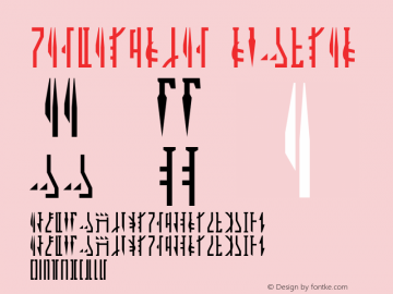 Mandalorian Regular 1.0 - Mar 28, 2005 Font Sample