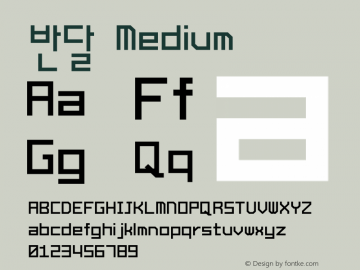 반달 Medium 1.0 Font Sample