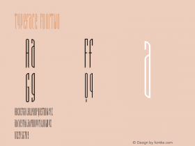 Typeface FourTwo Version 001.000图片样张