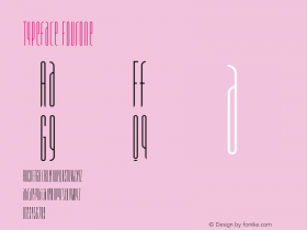 Typeface FourOne Version 001.000图片样张