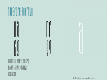 Typeface FourTwo Version 001.000 Font Sample