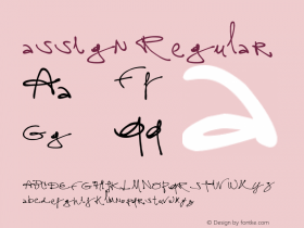 assign Regular Version 1.00 May 11, 2005, initial release Font Sample