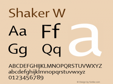 Shaker W Version 001.001图片样张