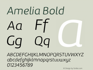 Amelia Bold Version 001.001;com.myfonts.easy.tipotype.amelia.light-italic.wfkit2.version.3X2W图片样张