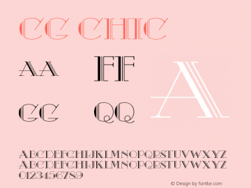 Cg Chic Version 001.000 Font Sample