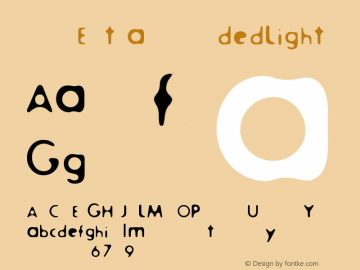 Fur ExtraRoundedLight Version 001.000 Font Sample