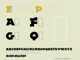 Epokha Plain Version 1.0 Font Sample