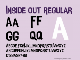 Inside Out Regular Version 1.00 December 30, 2015, initial release Font Sample