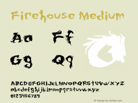 Firehouse Medium Version 001.000 Font Sample