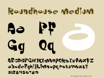 Roundhouse Medium Version 001.000 Font Sample