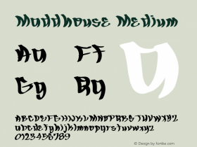 Maddhouse Medium Version 001.000 Font Sample