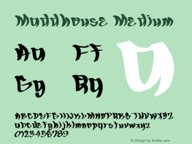 Maddhouse Medium Version 001.000 Font Sample