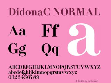 DidonaC NORMAL Version 001.000图片样张