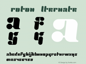 Proton Alternate Version 001.000 Font Sample