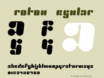 Proton Regular Version 001.000 Font Sample