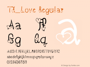 TX_Love Regular Version 1.000 2005 initial release图片样张