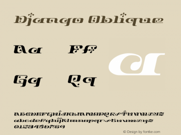Django Oblique Version 001.000图片样张