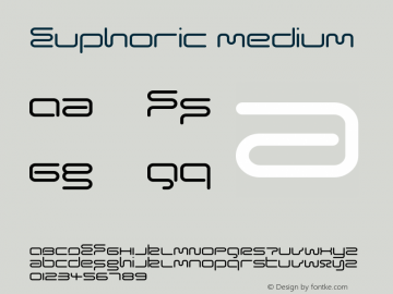 Euphoric Medium Version 001.000 Font Sample