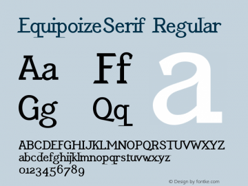 EquipoizeSerif Regular 001.000图片样张