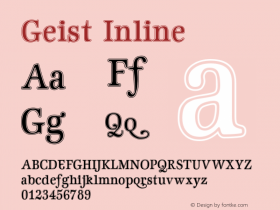 Geist Inline Version 001.000 Font Sample