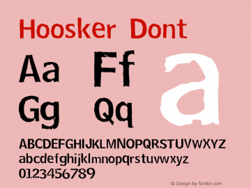 Hoosker Dont Version 001.000图片样张