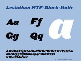 Leviathan HTF-Black-Italic Version 001.000图片样张