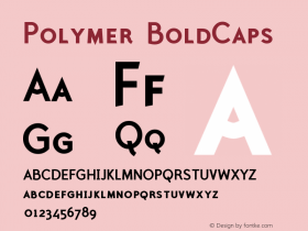 Polymer BoldCaps Version 001.000图片样张