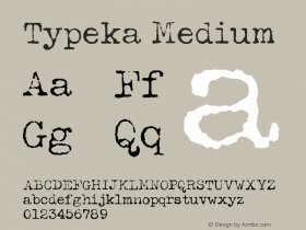 Typeka Medium Version 001.000图片样张