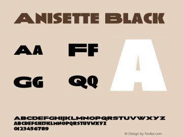 Anisette Black Version 001.000图片样张