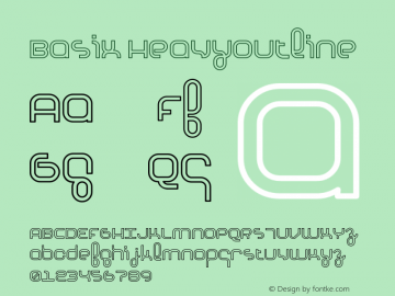 Basix HeavyOutline Version 001.000图片样张