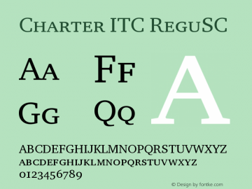 Charter ITC ReguSC Version 001.005图片样张