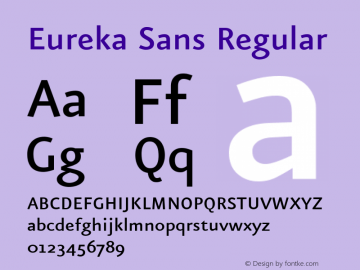 Eureka Sans Regular 004.301图片样张