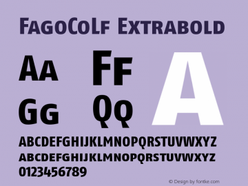 FagoCoLf Extrabold Version 1.00图片样张