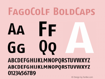 FagoCoLf BoldCaps Version 001.000图片样张