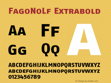 FagoNoLf Extrabold Version 001.000图片样张