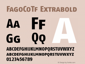 FagoCoTf Extrabold Version 004.301图片样张