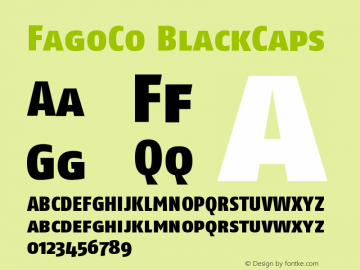 FagoCo BlackCaps Version 001.000 Font Sample
