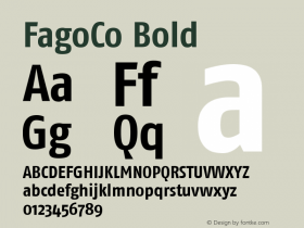 FagoCo Bold Version 001.000图片样张